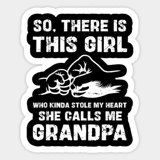 Granddaughter and Grandpa Father's Day Sticker